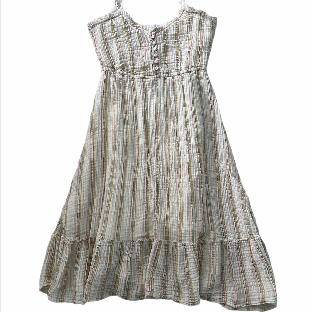 Aerie Tiered Spaghetti Strap Midi Dress | Size S